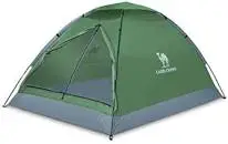 green and gray dome tent