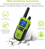 NOAA 2 Way Radios Walkie Talkies 4 Pack for Camping